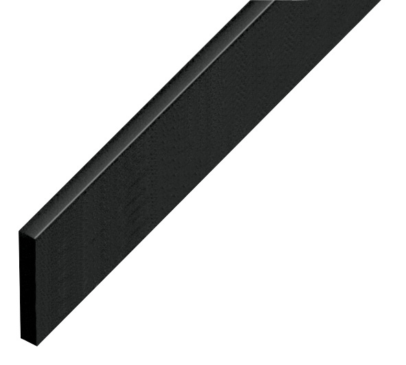 Distanziatore in plastica piatto mm 5x30 - Lunghezza mt 2 - nero