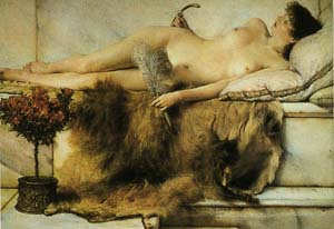 Poster: Alma Tadema: Dans le tepidarium - cm 90x60