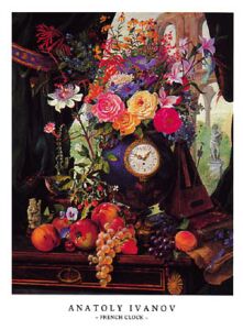 Poster: French Clock - cm 61x82