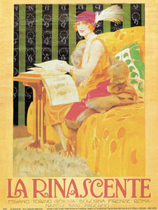 Poster: Metlicovitz: La Rinascente 1913 - cm 60x80