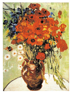 Poster: Van Gogh: Vase avec coquelicots - cm 70x100