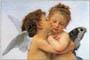 Poster: Bouguereau: First Kiss (dettaglio) - cm 80x60