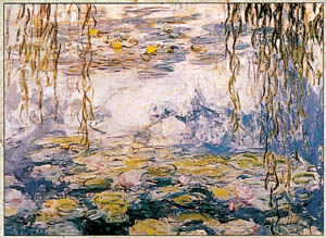 Poster su telaio: Monet: Ninfee -  cm 120x88