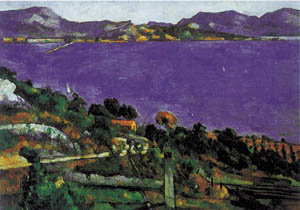 Poster su telaio: Cezanne: L'Estaque - cm 120x90