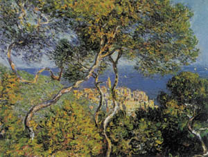 Poster su telaio: Monet: Bordighera - cm 113x90