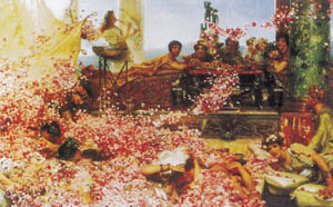 Poster su telaio: Alma-Tadema: Roses - cm 140x90