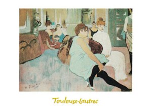 Poster: Toulouse-Lautrec: Rue des Moulines - cm 70x50