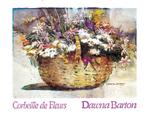 Poster: Barton: Corbeille de Fleurs - cm 79x61