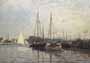 Poster: Monet: Bateaux de plaisance - cm 60x80