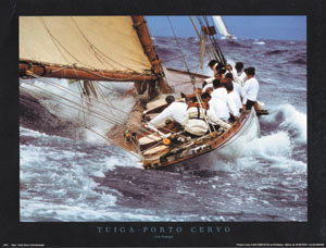 Poster: Borlenghi: Tuiga - Porto Cervo - cm 40x50