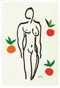 Poster: Matisse: Nu aux Oranges - cm 60x80