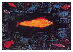 Poster: Klee: The Golden Fish - cm 100x70