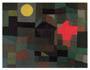 Poster: Klee: Incendio sotto la luna - cm 80x60