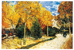 Poster su telaio: Van Gogh: Giardino autunnale cm135x90