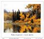 Poster: Aspevig: Pond in autumn - cm 68x78