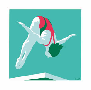 Poster: Dalla Costa: Olimpiadi - cm 50x50