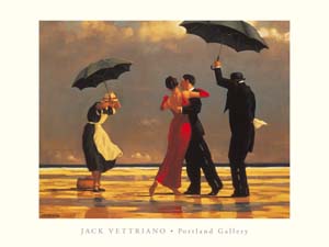Poster: Vettriano: The Singing Butler - cm 80x60