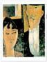 Poster: Modigliani: Gli sposi - cm 60x80