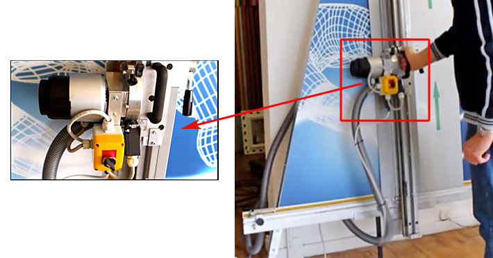 Sega circolare Rebel per il taglio verticale della Gladium 150 cm