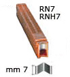 Graffe per Cassese, legni duri - mm 7 - 280 (1 caricatore)