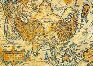 Stampa: Mappa antica dell'Asia -  cm 100x70