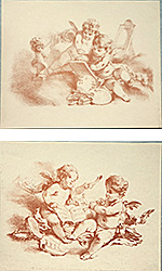 Serie di 2 stampe: Putti - cm 30x24
