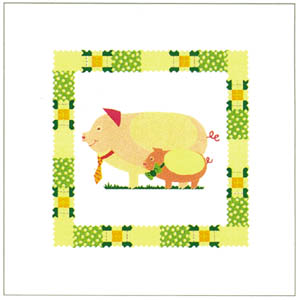 Stampa: Serie Baby Animals: Porcellini - cm 30x30