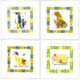 Serie di 3 stampe: Baby Animals - cm 30x30