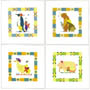 Serie di 3 stampe: Baby Animals - cm 30x30