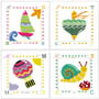 Serie di 4 stampe: Baby Alphabet - cm 30x30