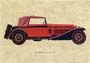 Stampa: Macchine d'epoca: Alfa Romeo - cm 35x25