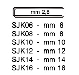 Punti tipo SJK mm 10 - Scatola da 20.000 pezzi