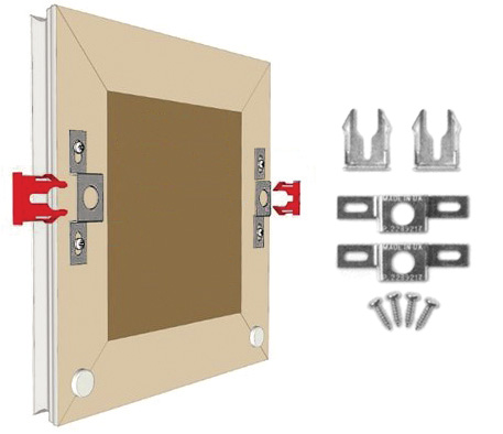 Kit A - Sistema di attacchi di sicurezza SpringLock - Confez.x 25