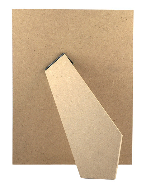 Schienali per portafoto rettangolari in MDF colore naturale cm 24x30