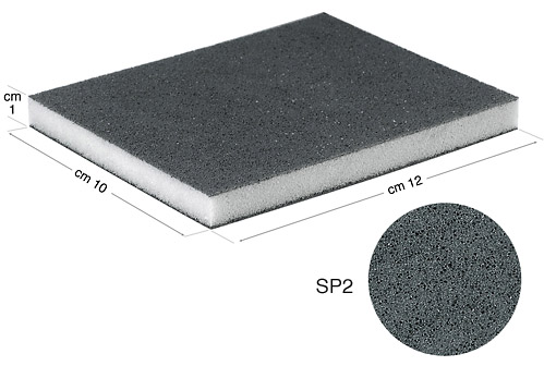 Spugnetta abrasiva flessibile - cm 10x12x1 - grana fine