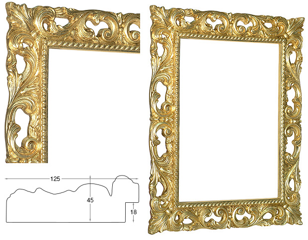 Cornice per specchi oro cm 50x70