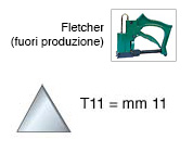 Triangoli mm 11 - Scatola da 2.700 pezzi