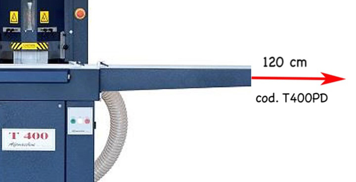 Prolunga destra cm 120 del piano diagrammato per T400