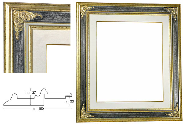 Cornice Amalfi bianco opaco per foto da 60x90 cm