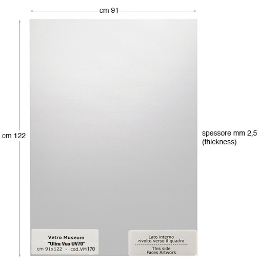 Vetro Conservation Ultra Vue UV70 cm 91x122 - Prezzo per lastra