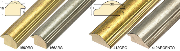 g41a166q - Battente basso Oro Arg sagomate