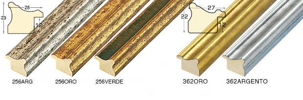 g41a256 - Battente basso Oro Arg sagomate