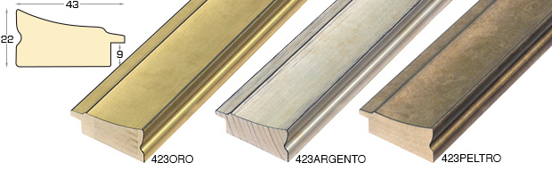 g41a423q - Battente basso Oro Arg sagomate