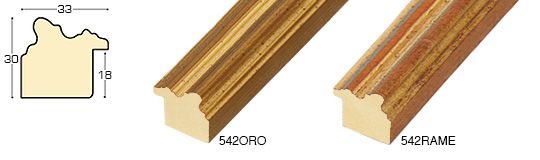 g41a542 - Battente basso Oro Arg sagomate