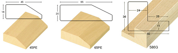 g46a045per - Aste Grezze Grezze decorate