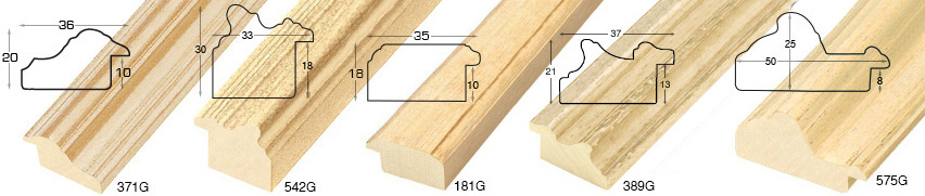 Asta ayous grezza - larghezza mm 36 - altezza mm 20