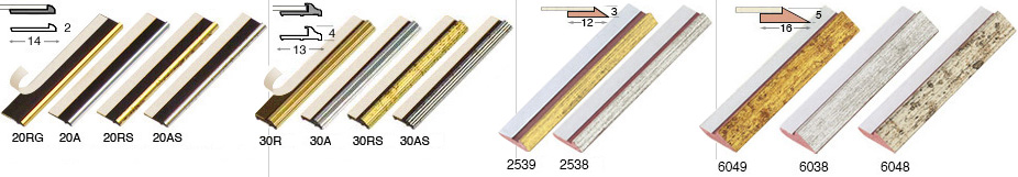 Slip in plastica con biadesivo - Lunghezza mt 2 - Oro 