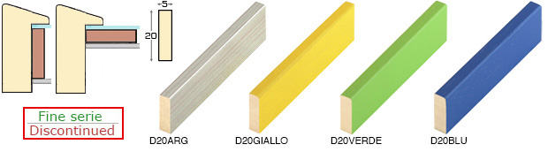 Distanziatore in ayous mm 5x20 - Argento