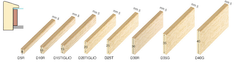 Distanziatore in ayous grezzo mm 5x10