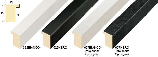 g49a622w - Battente alto Piatte Bianco Nero